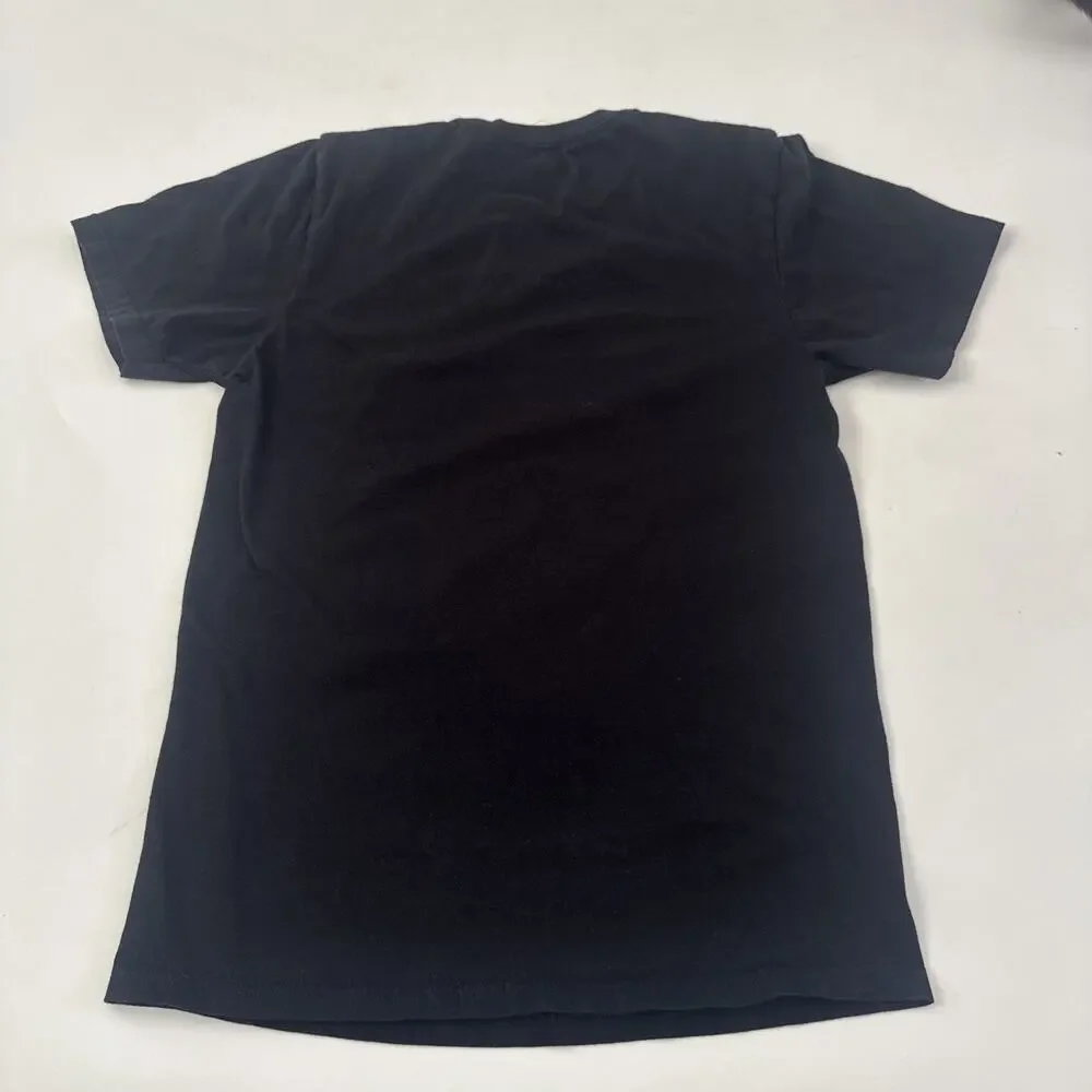 Steven Rhodes Don't Talk to Strangers T-Shirt Size Small Black Graphic Tee - Picture 6 of 9